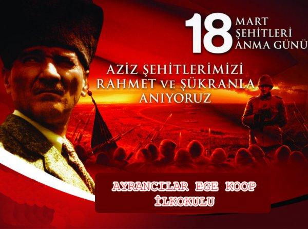 18 Mart Şehitleri Anma ve  Çanakkale Zaferi Kutlamaları